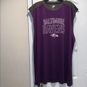 Baltimore Ravens Training Jersey Sleeveless Tank Big & Tall Purple Size 3XL NWT